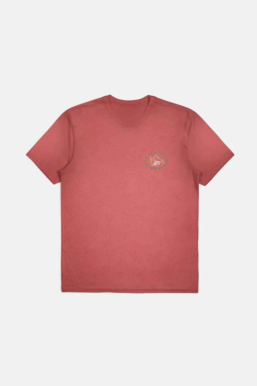 Croslin S/S Standard Tee - Dusty Cedar sold by Brixton product image thumbnail 2