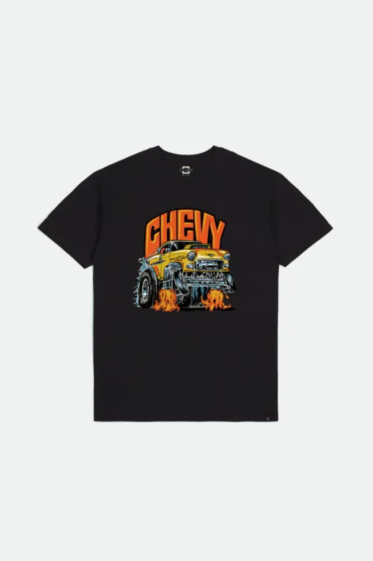 55 Heavy S/S Standard Tee - Bel Air Black sold by Brixton