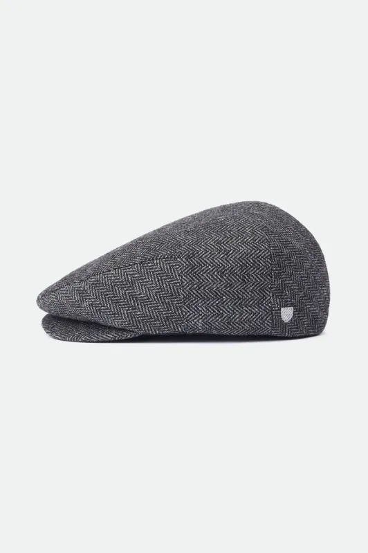 Hooligan Snap Cap - Grey/Black sold by Brixton