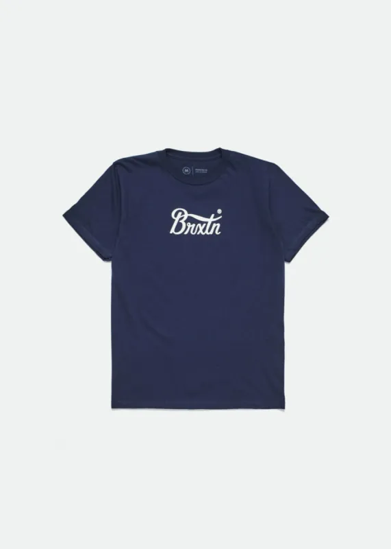 Boys Stith IV S/S Standard Tee -  Navy sold by Brixton