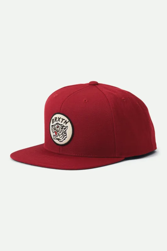Kit MP Snapback - Dark Brick sold by Brixton