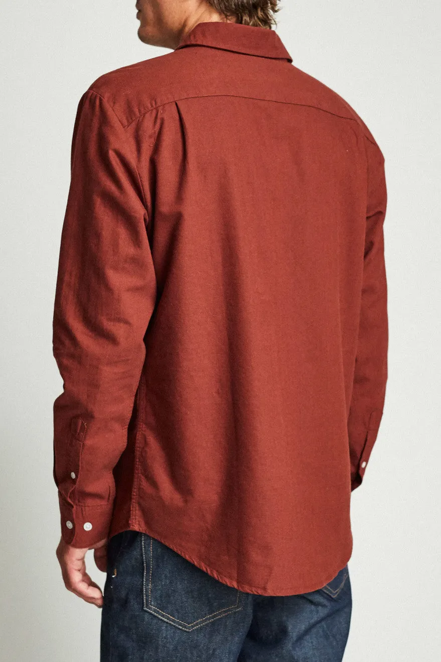 Charter Oxford L/S Woven - Chestnut sold by Brixton product image thumbnail 3
