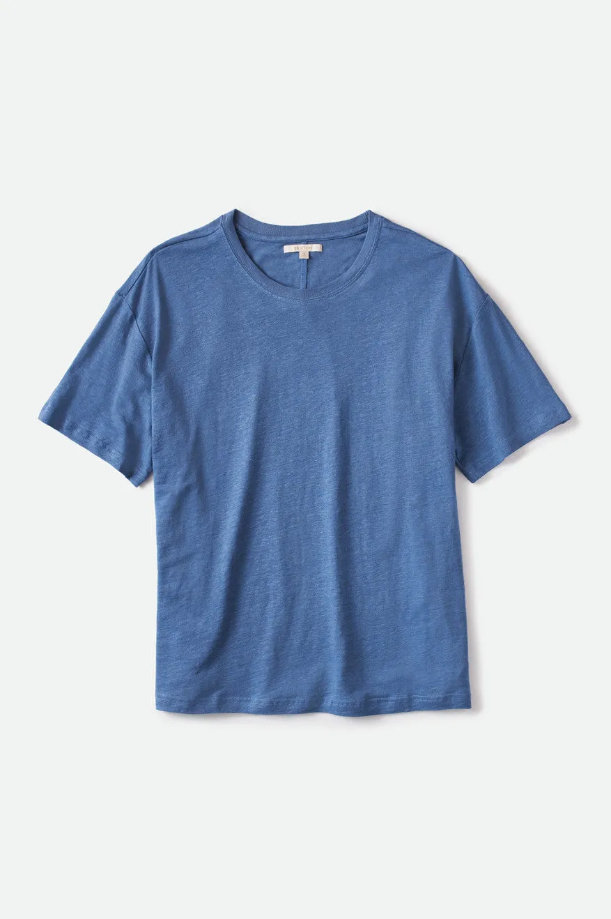 Montauk Oversized Tee - Slate Blue sold by Brixton product image thumbnail 5