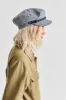Fiddler Cap - Washed Navy/White sold by Brixton