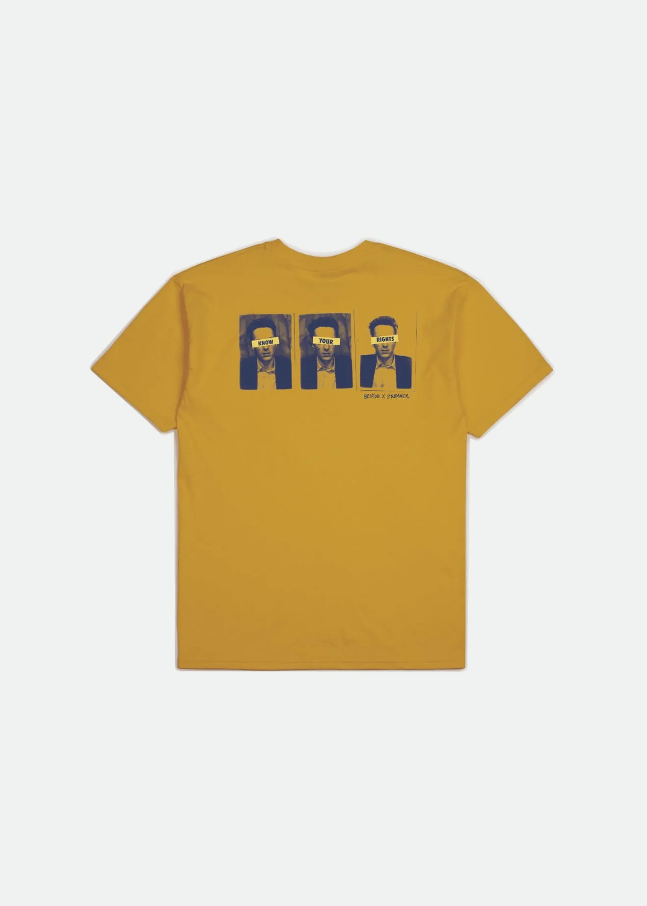 Strummer Know Your Rights S/S Standard Tee - Mustard sold by Brixton product image thumbnail 3