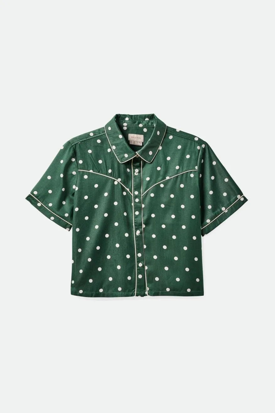 Hyde Satin S/S Woven Shirt - Pine Needle sold by Brixton product image thumbnail 3