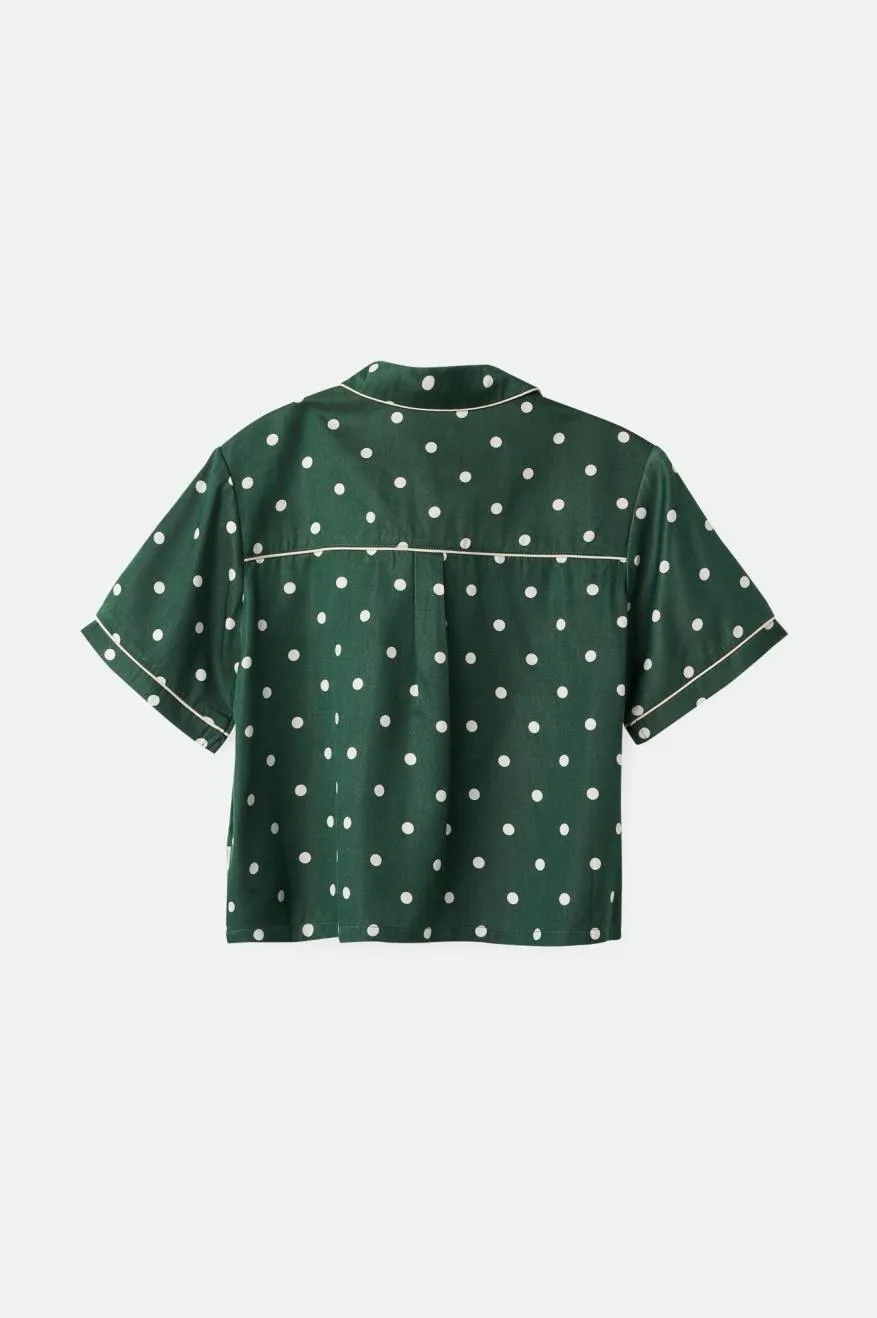Hyde Satin S/S Woven Shirt - Pine Needle sold by Brixton product image thumbnail 4