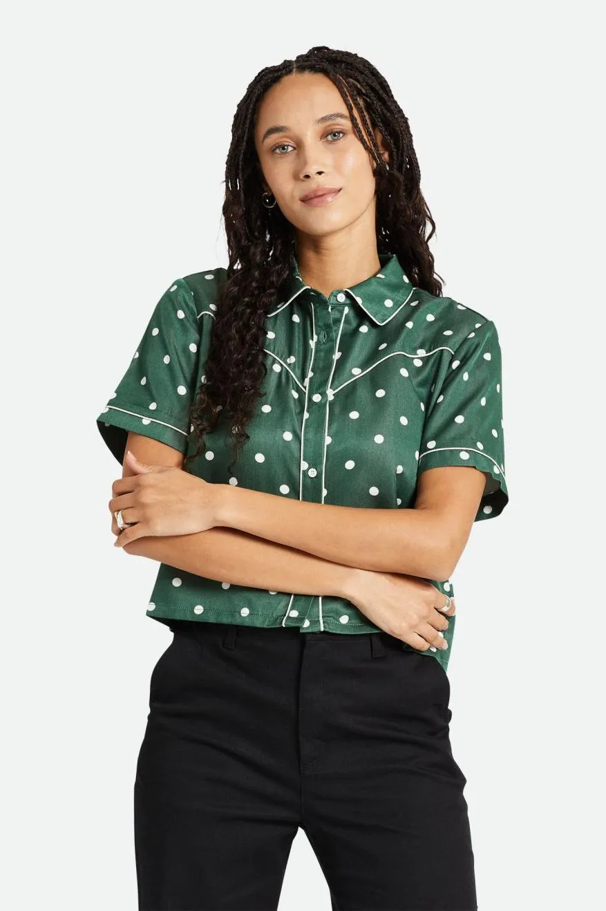 Hyde Satin S/S Woven Shirt - Pine Needle sold by Brixton product image thumbnail 2