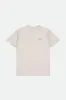 Alpha Square S/S Standard Tee - Cream/Olive Surplus/Brass sold by Brixton
