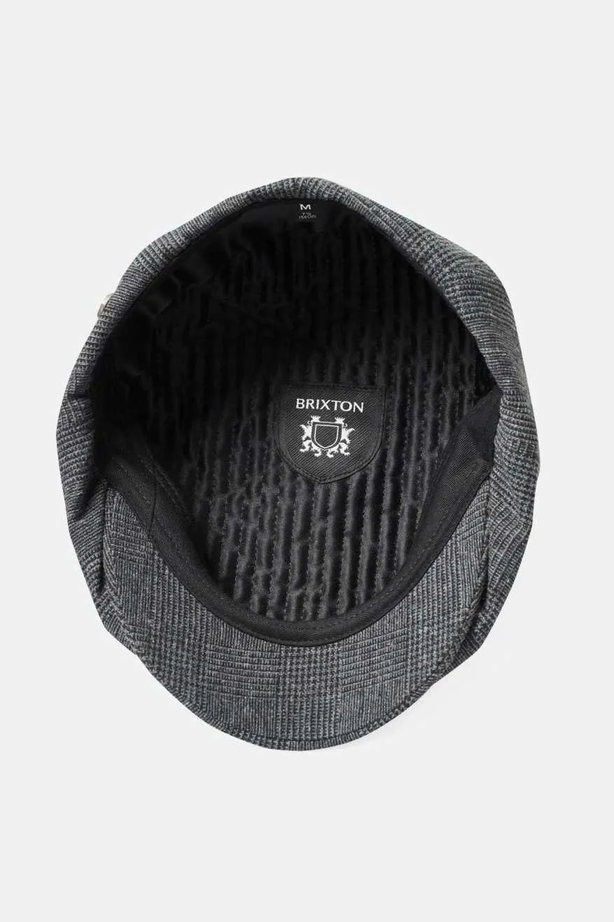 Brood Newsboy Cap - Charcoal sold by Brixton product image thumbnail 4