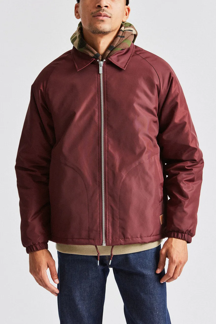 Claxton Collar Sherpa Jacket - Plum sold by Brixton product image thumbnail 3