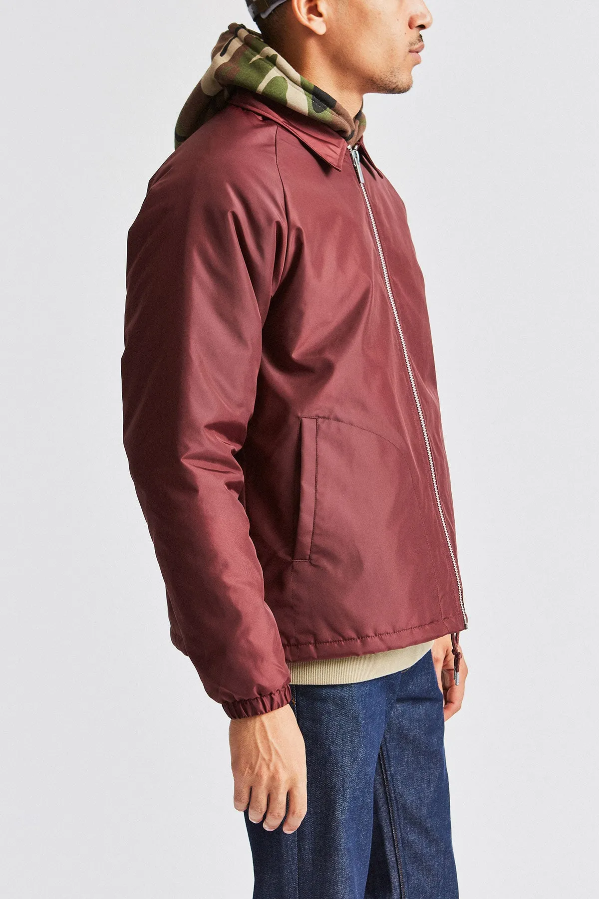 Claxton Collar Sherpa Jacket - Plum sold by Brixton product image thumbnail 5
