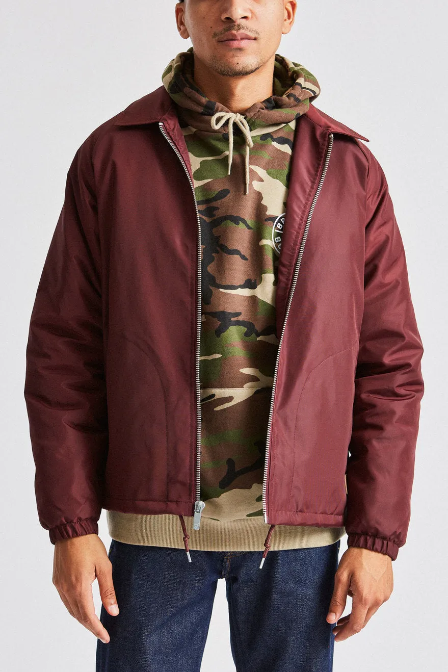 Claxton Collar Sherpa Jacket - Plum sold by Brixton
