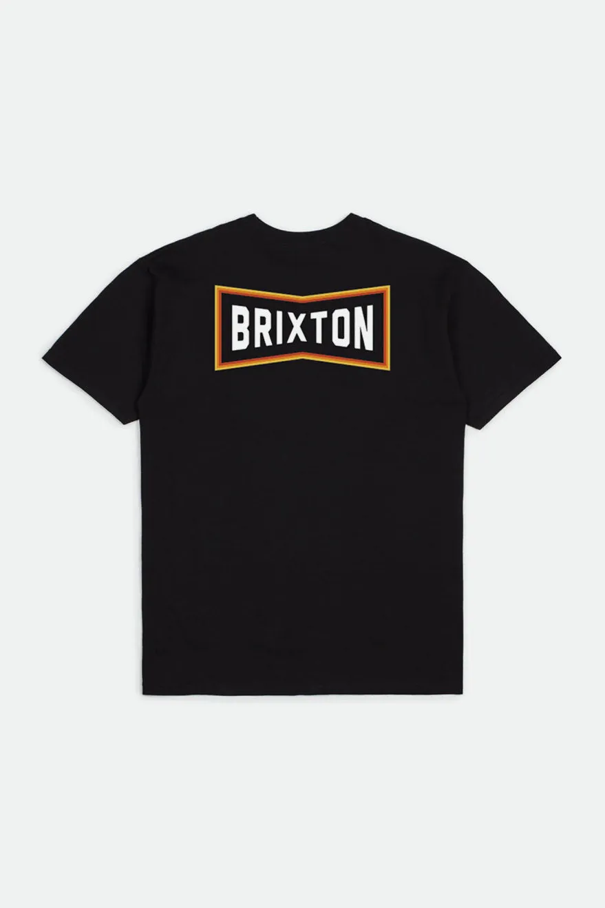 Truss S/S Standard Tee - Black sold by Brixton product image thumbnail 3