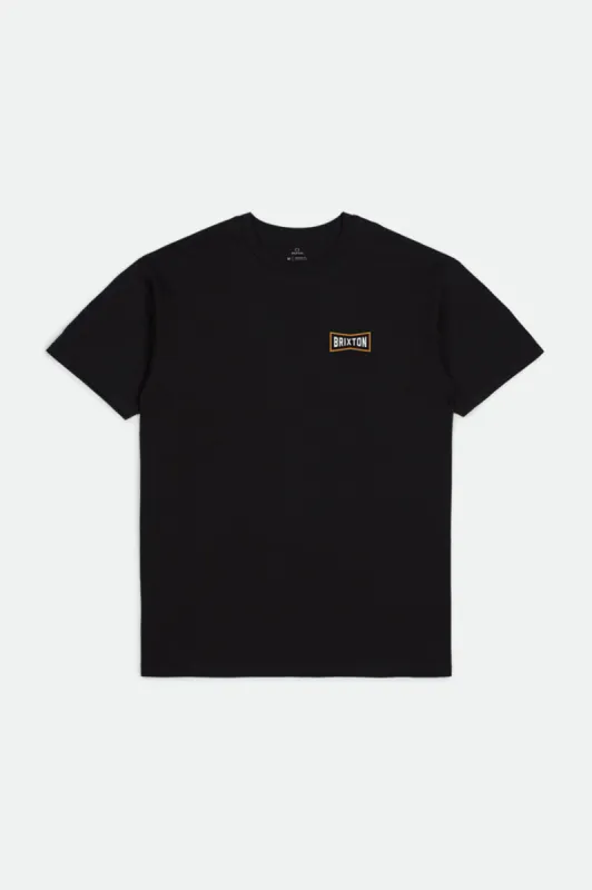Truss S/S Standard Tee - Black sold by Brixton