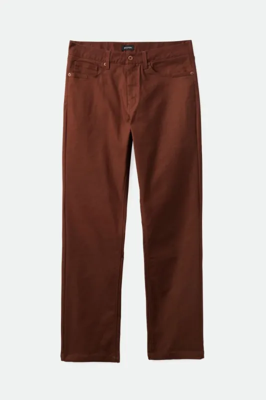 Builders 5-Pocket Stretch Pant - Sepia sold by Brixton