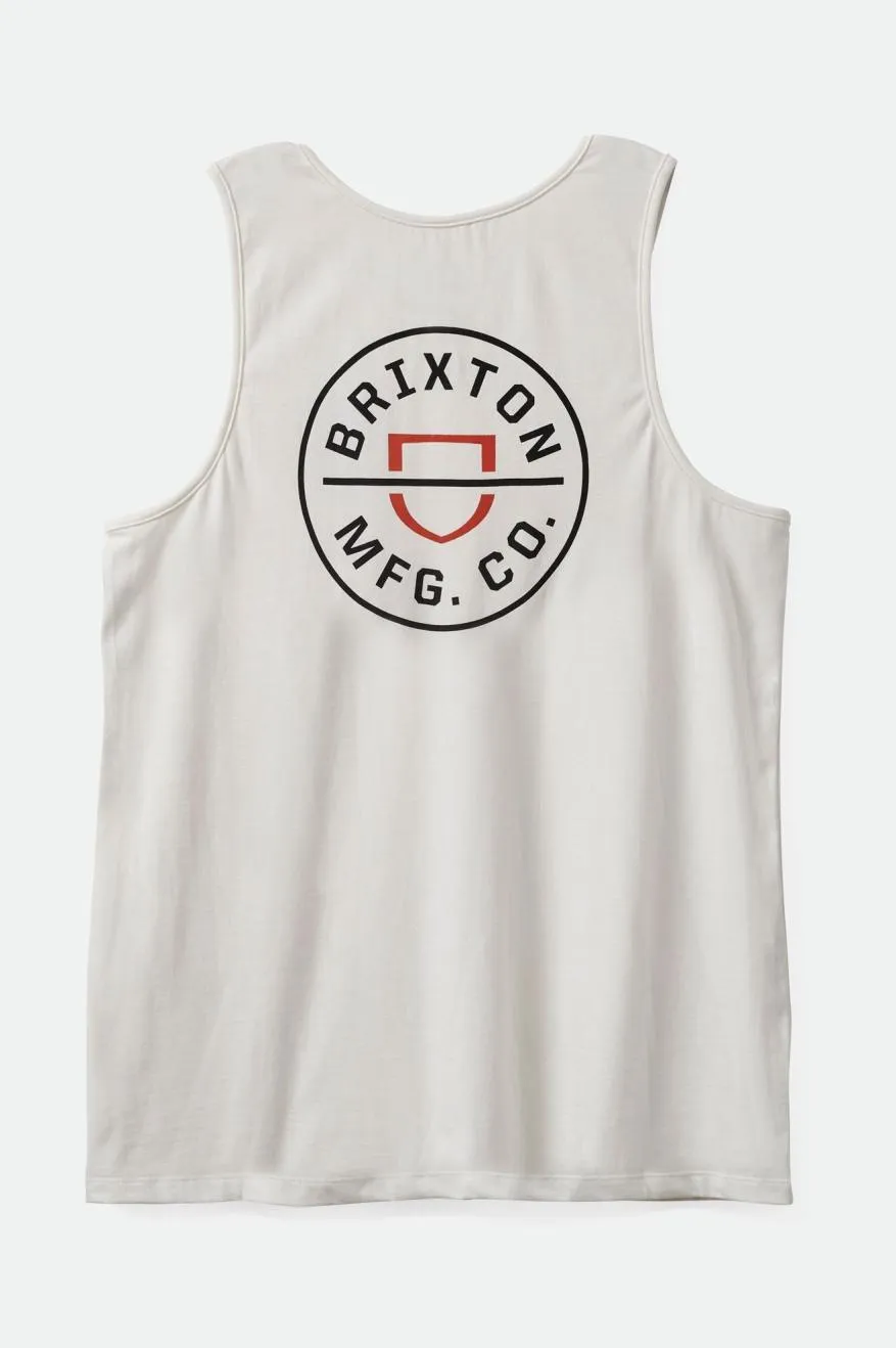 Crest Tank Top - Off White/Burnt Red sold by Brixton product image thumbnail 4