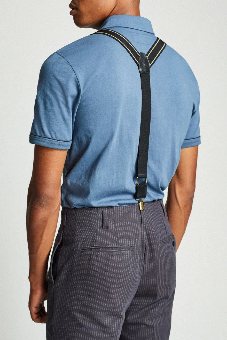 Carlos S/S Polo Knit - Dusty Blue sold by Brixton product image thumbnail 3