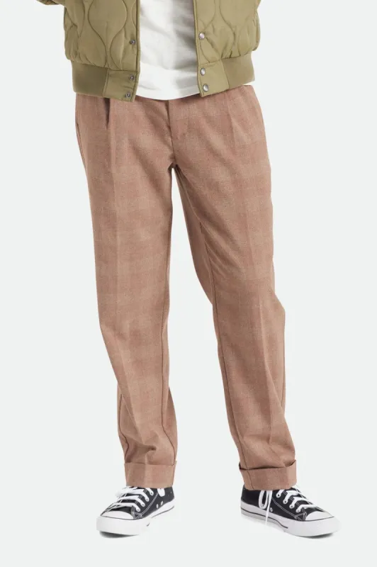 Regent Reserve Trouser Pant - Regent Plaid sold by Brixton