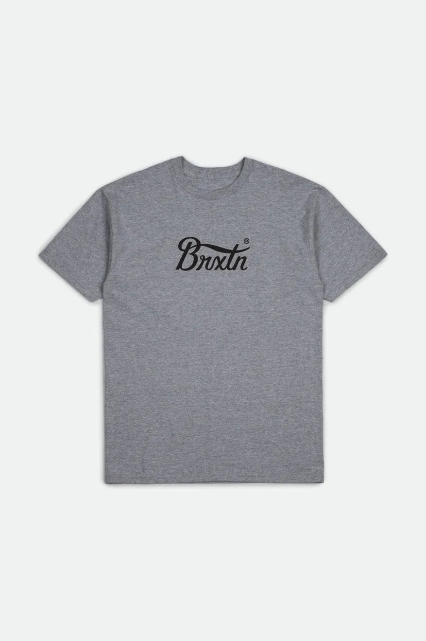 Boys Stith IV S/S Standard Tee - Heather Grey sold by Brixton product image thumbnail 3