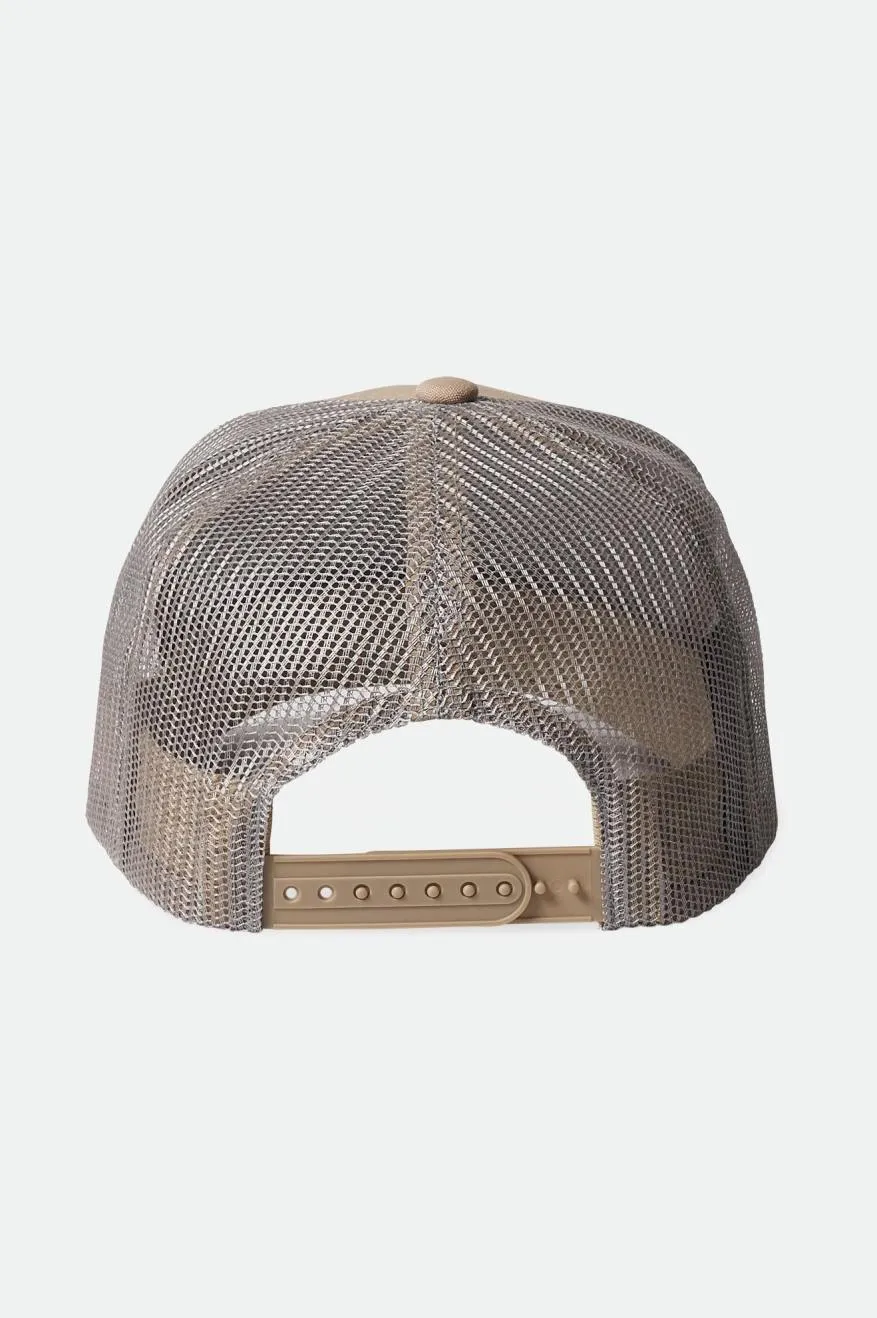 Alpha Block Netplus Trucker Hat - Oatmeal/Oatmeal sold by Brixton product image thumbnail 2