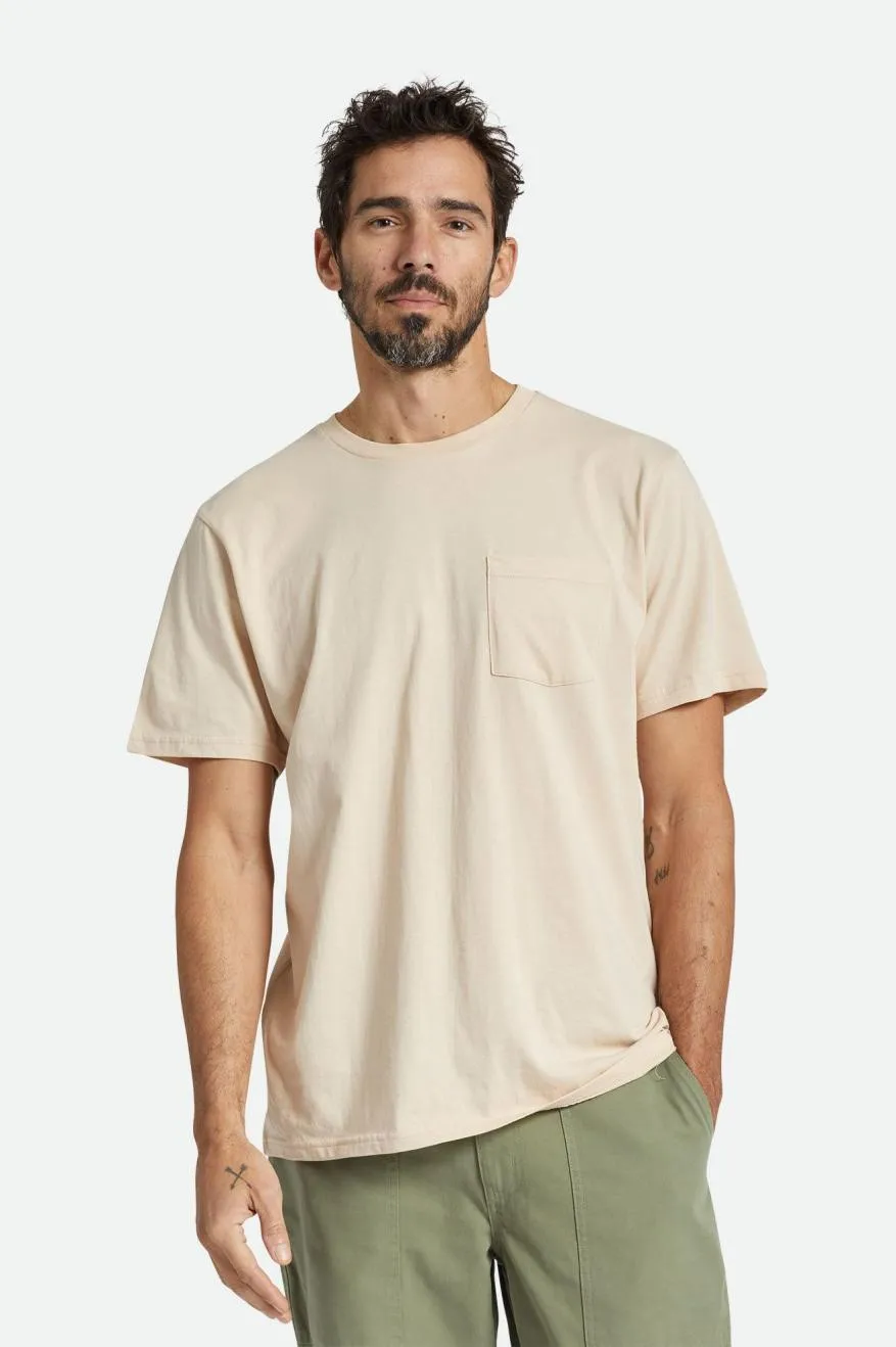 Premium Cotton S/S Pocket Tee - Smoke Grey sold by Brixton