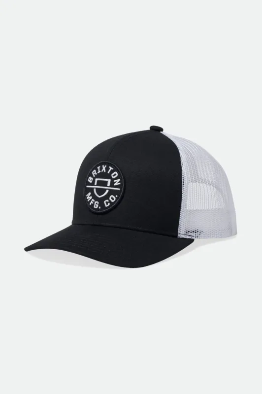 Crest NetPlus MP Trucker Hat - Black sold by Brixton