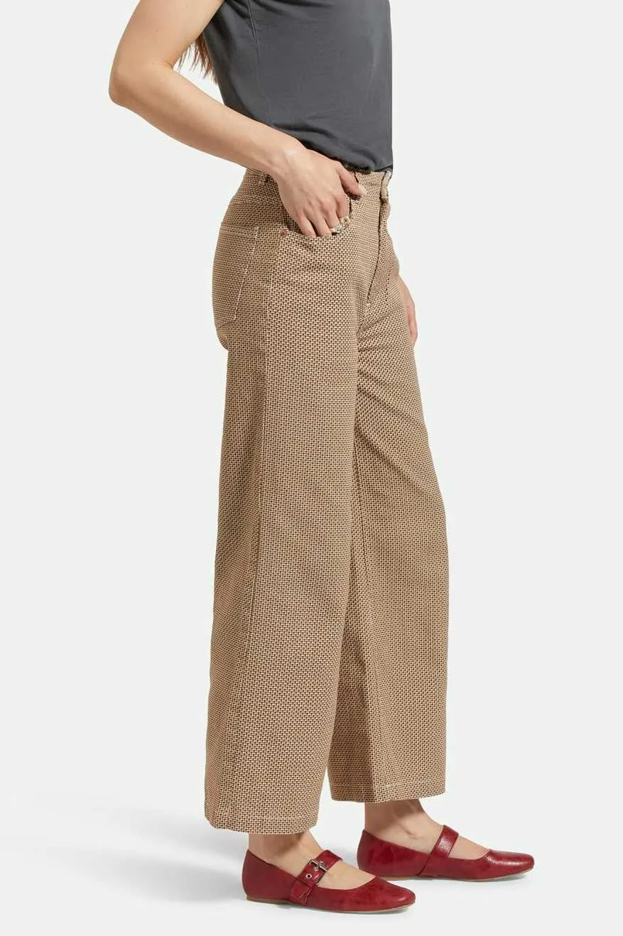 Margo Cropped 5-Pocket Pant - Whitecap/Pine Houndstooth sold by Brixton product image thumbnail 2