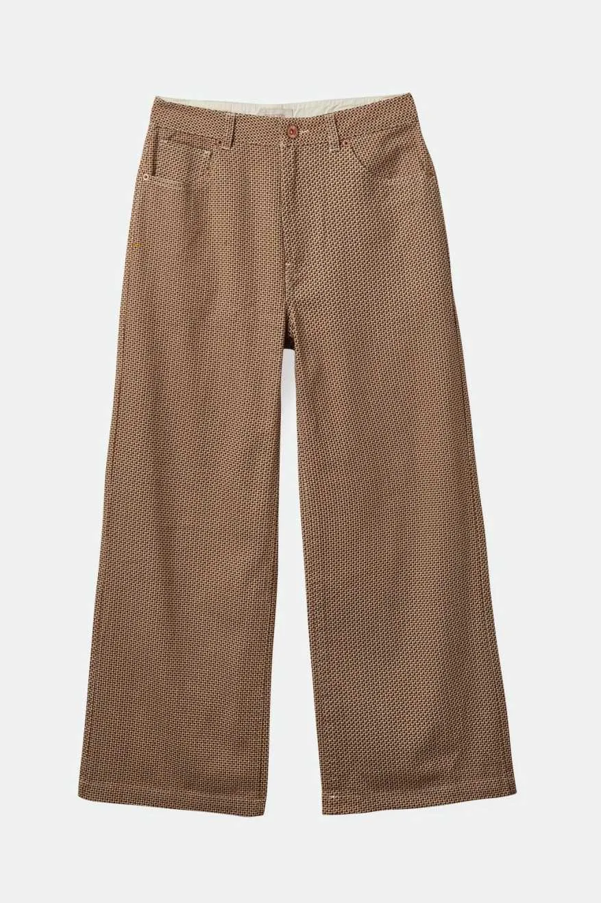 Margo Cropped 5-Pocket Pant - Whitecap/Pine Houndstooth sold by Brixton product image thumbnail 5