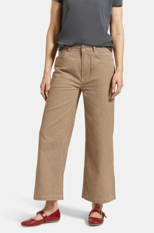 Margo Cropped 5-Pocket Pant - Whitecap/Pine Houndstooth made by Brixton