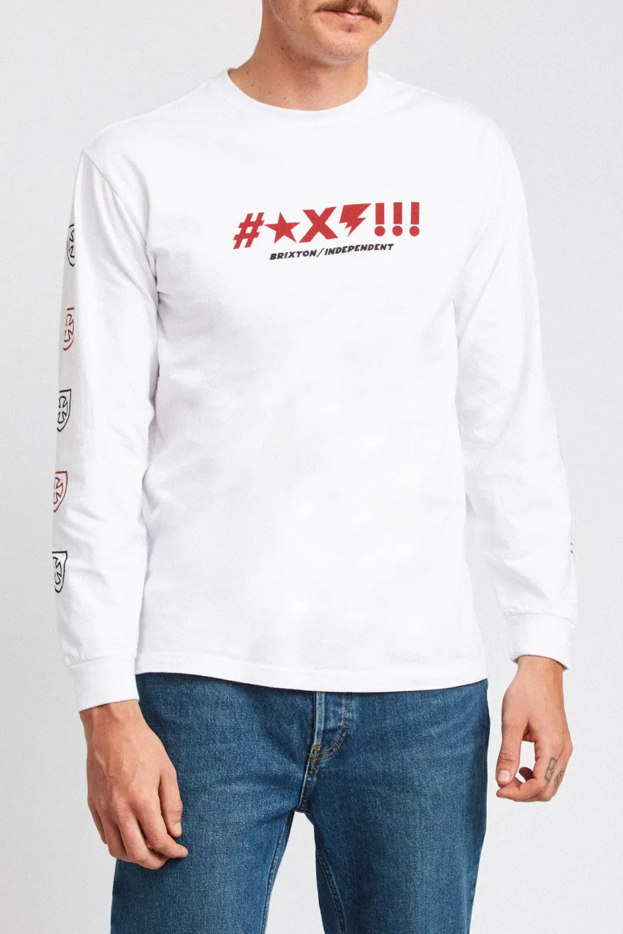 Shine L/S Standard Tee - White sold by Brixton