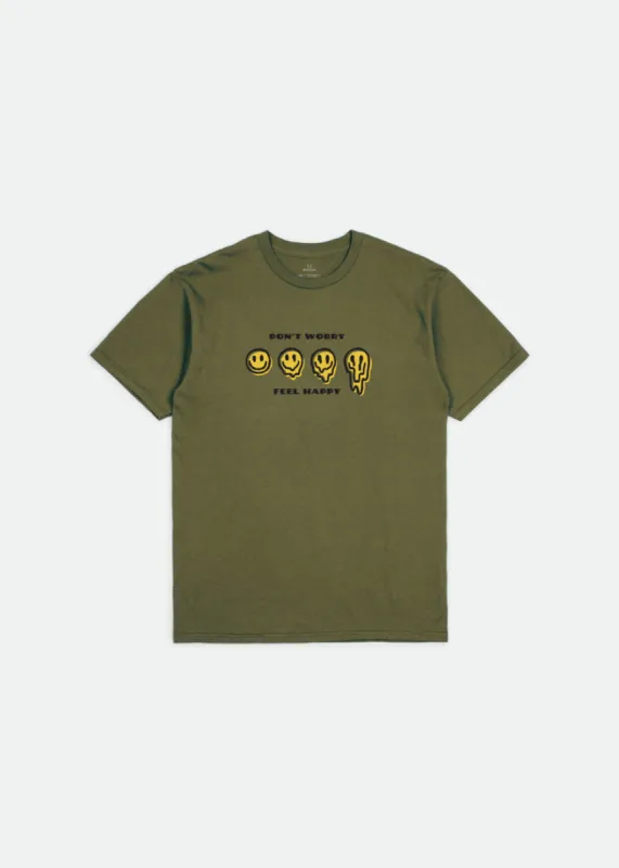 Melter S/S Standard Tee - Military Olive sold by Brixton