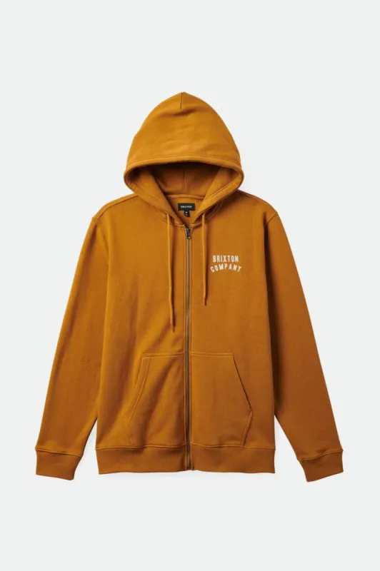 Woodburn Full Zip - Golden Brown made by Brixton