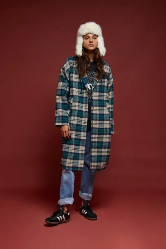 Cicely Coat - Emerald made by Brixton
