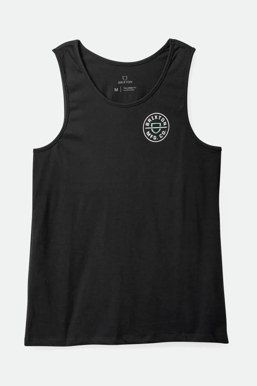 Crest Tank Top - Black/Jade sold by Brixton product image thumbnail 3