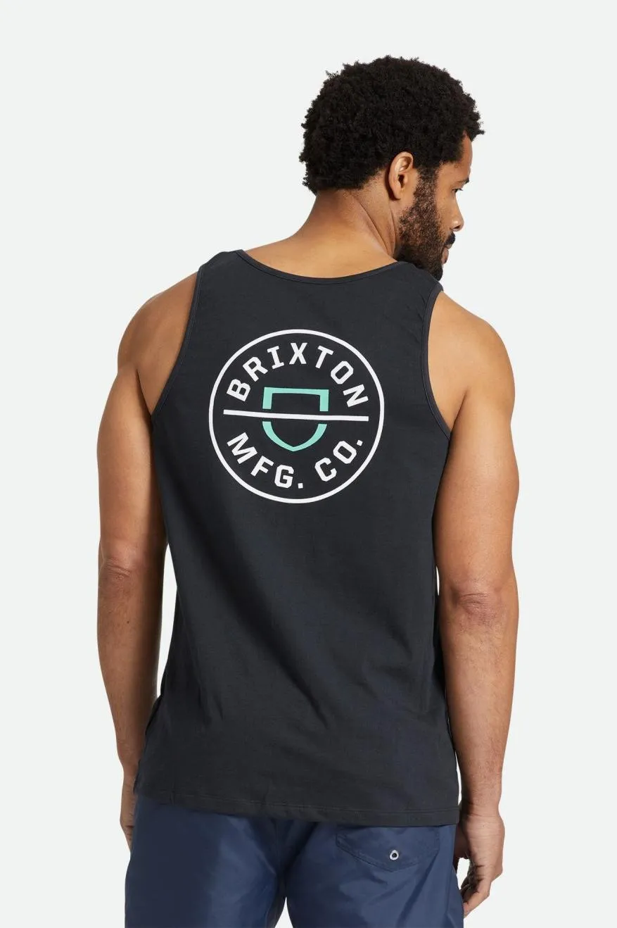 Crest Tank Top - Black/Jade sold by Brixton product image thumbnail 2