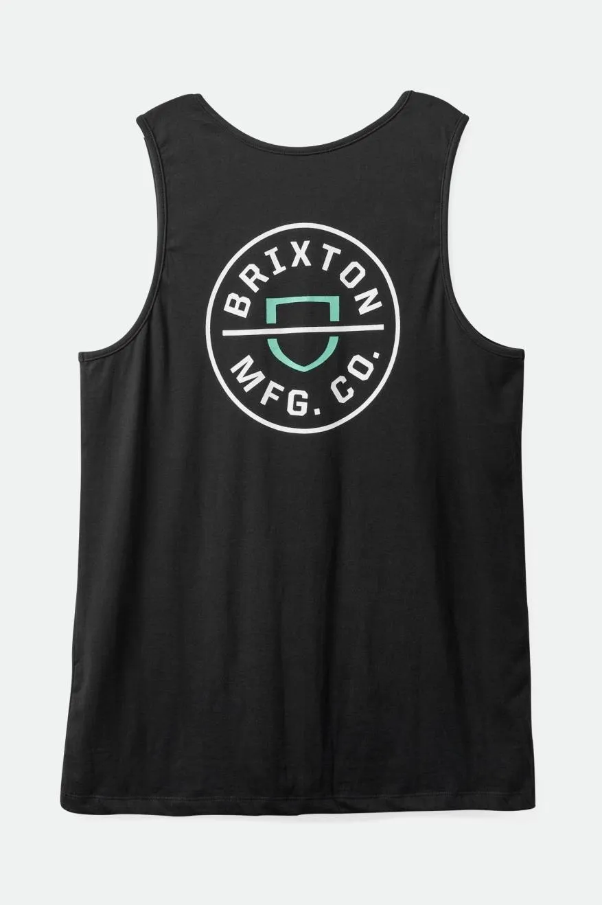 Crest Tank Top - Black/Jade sold by Brixton product image thumbnail 4