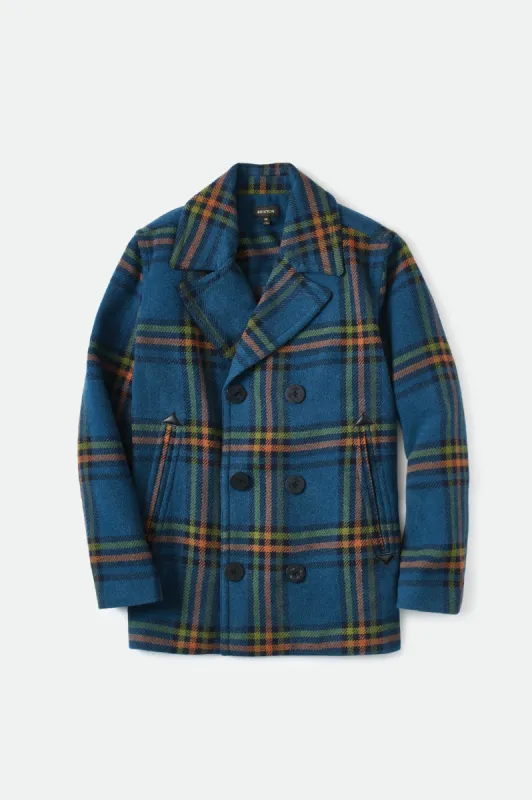 Brigg Peacoat Jacket - Marine Blue sold by Brixton