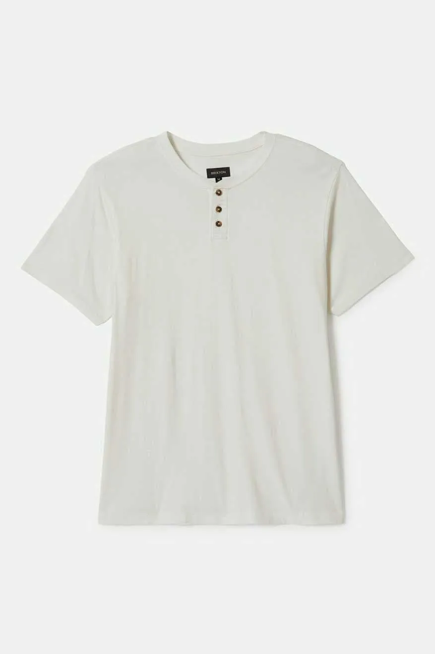 Vintage Reserve S/S Henley - Off White Sol Wash sold by Brixton