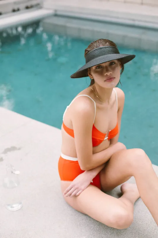 Bondi Palm Visor - Black sold by Brixton