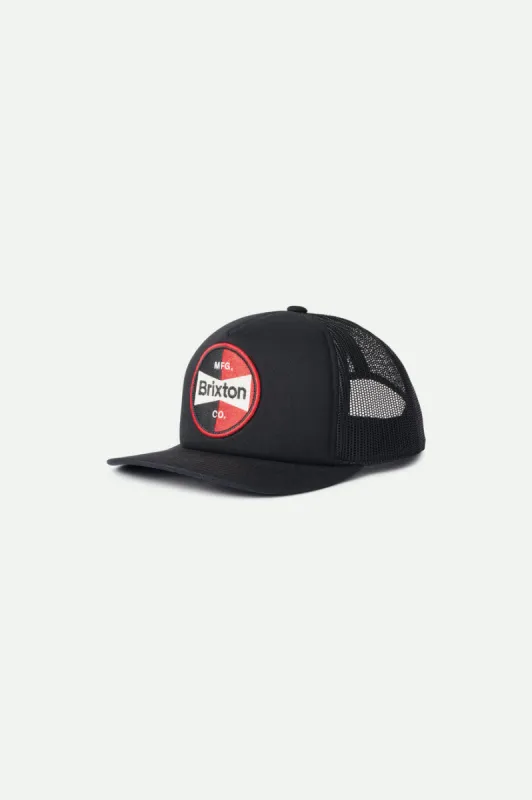 Patron MP Mesh Cap - Black sold by Brixton