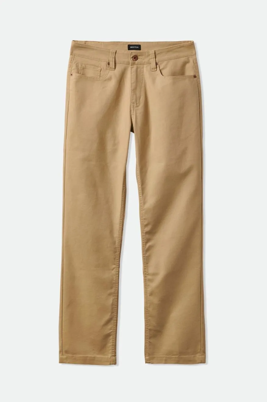 Builders 5-Pocket Stretch Pant - Sand sold by Brixton