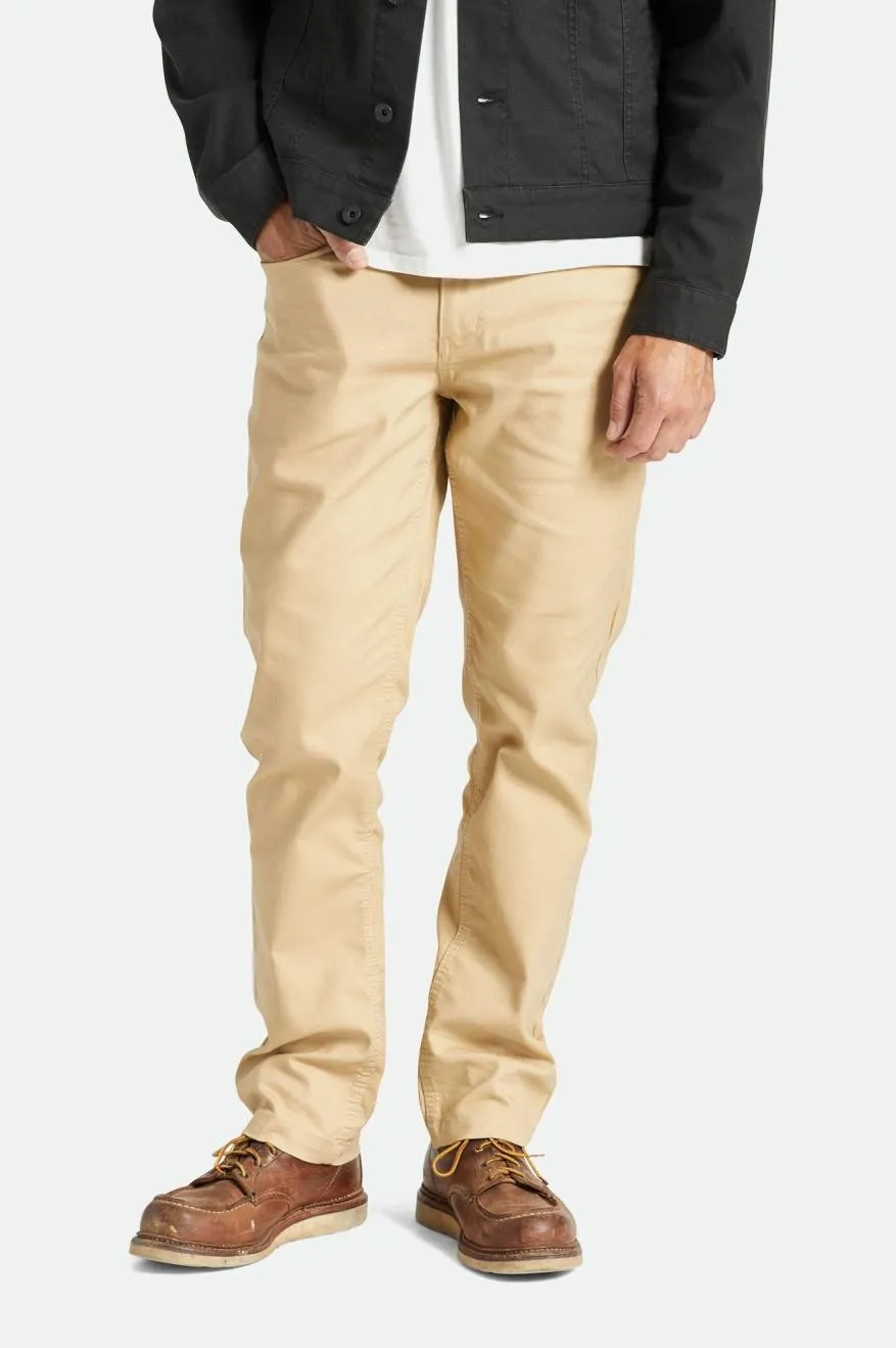Builders 5-Pocket Stretch Pant - Sand sold by Brixton product image thumbnail 2