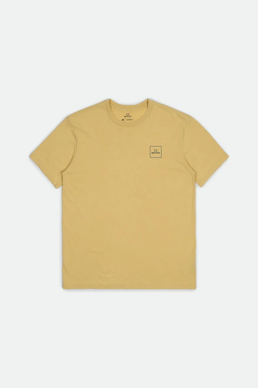 Alpha Square S/S Tailored Tee - Blonde sold by Brixton