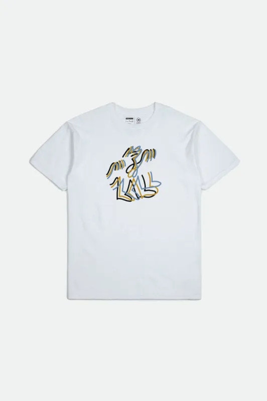 Sway S/S Standard Tee - White sold by Brixton