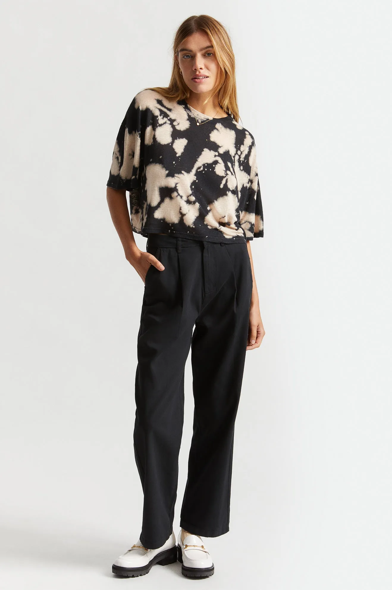 Montauk Skimmer Tee - Bleach Wash sold by Brixton product image thumbnail 3