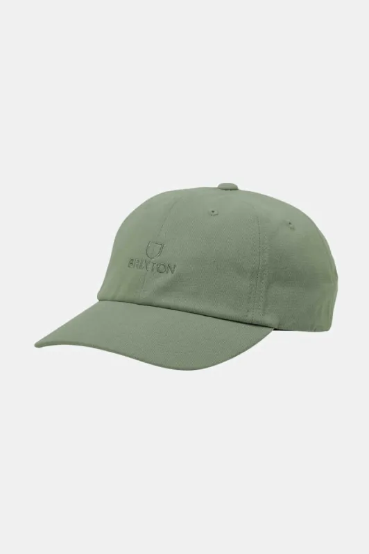 Alpha Netplus Adjustable Hat - Olive/Olive Rinse sold by Brixton
