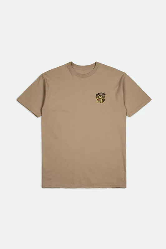 Kit S/S Standard Tee - Mojave Worn Wash sold by Brixton