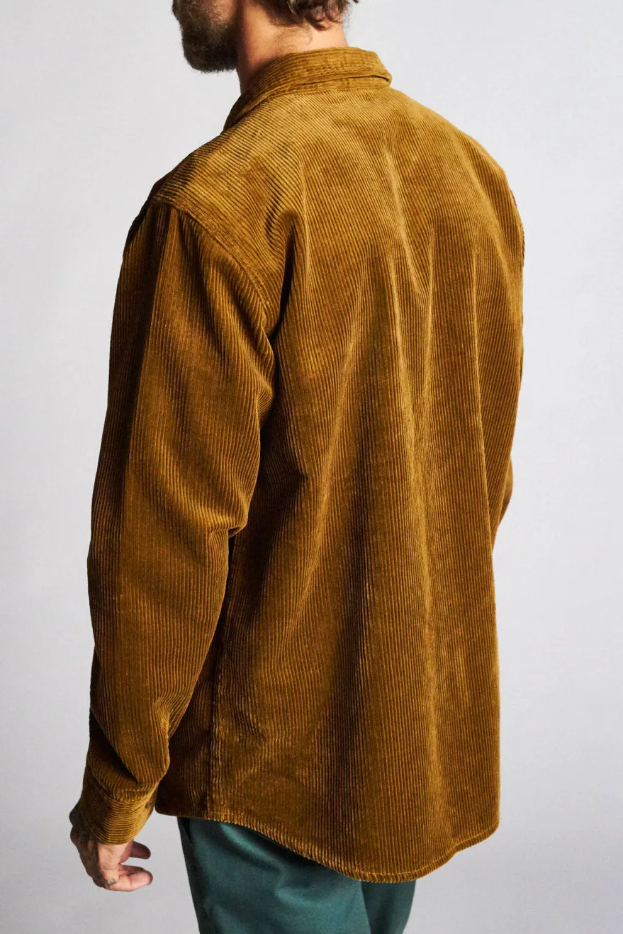 Durham L/S Flannel - Brass sold by Brixton product image thumbnail 3