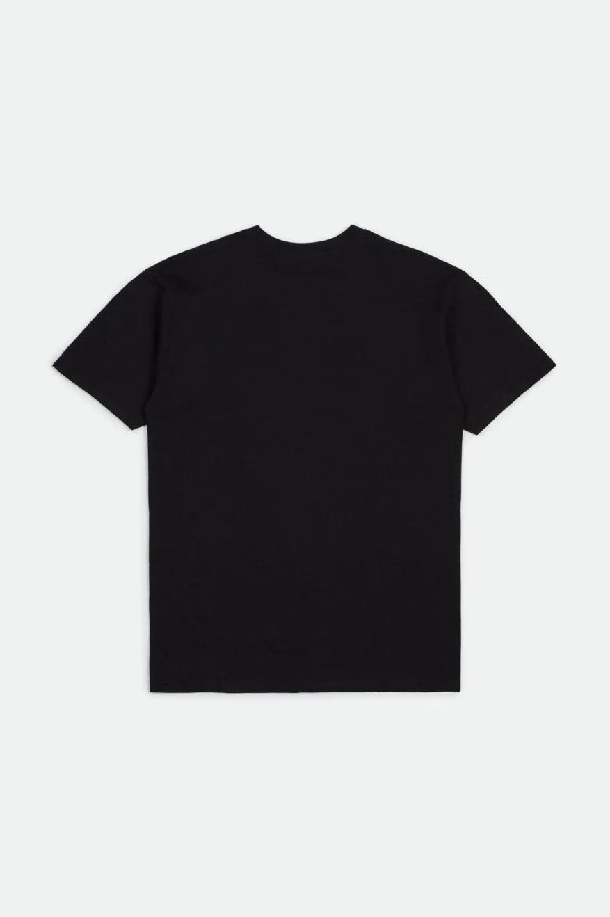 Boys Stith IV S/S Standard Tee - Black sold by Brixton product image thumbnail 4